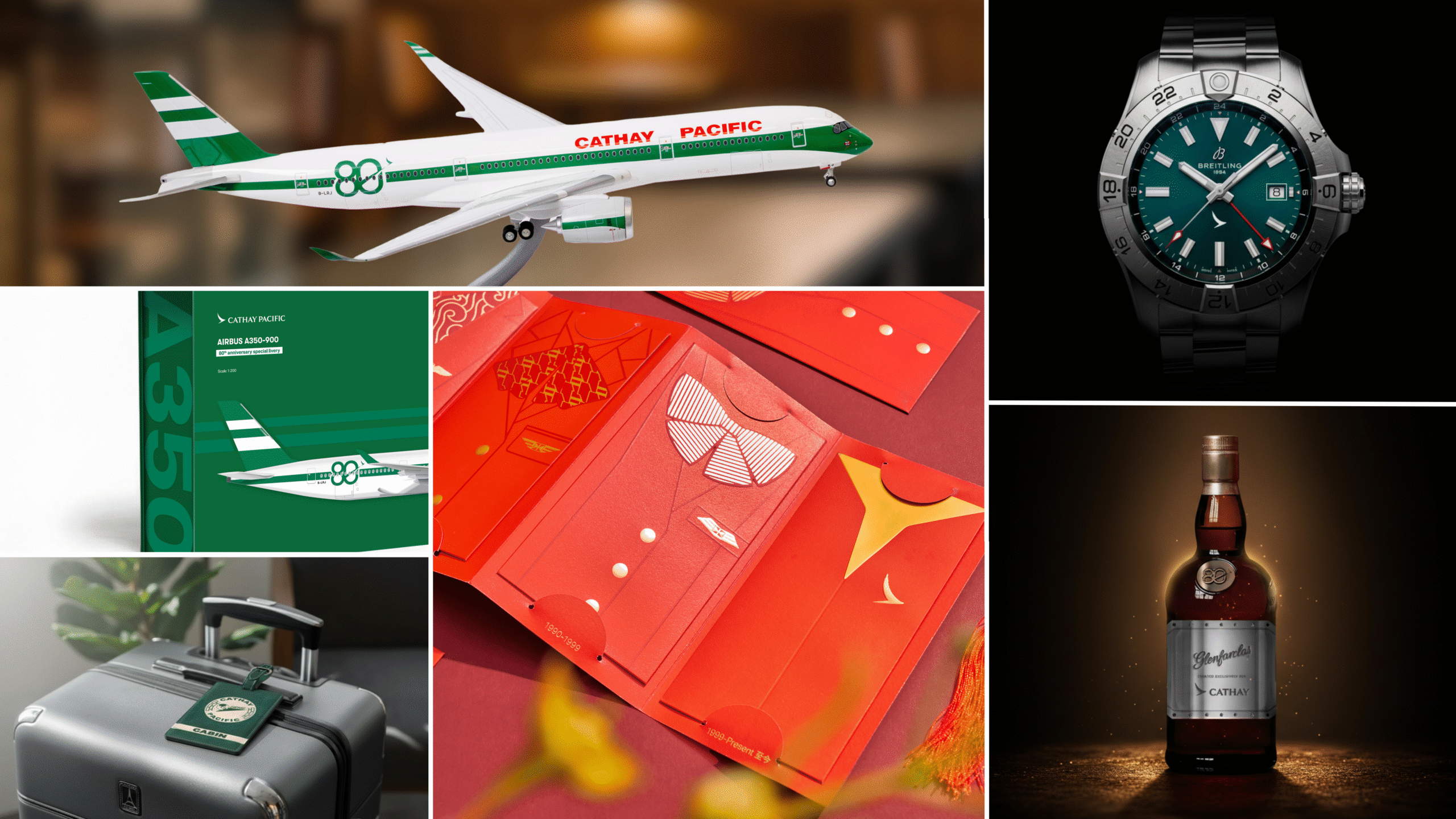 Cathay Pacific 80周年タグ 3つセット、バラバラで販売でも可 Cathay 