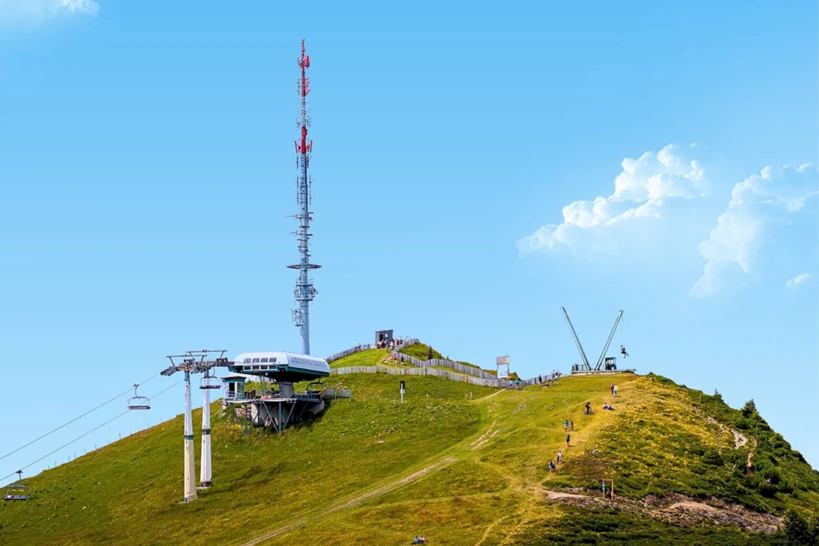 Swiss Alps open giant swing as ski resorts look beyond the winter season