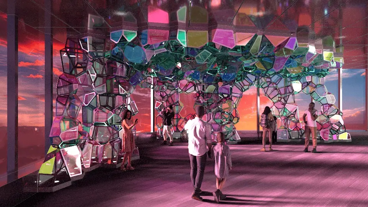 New York’s largest kaleidoscope opens 350 metres above Manhattan