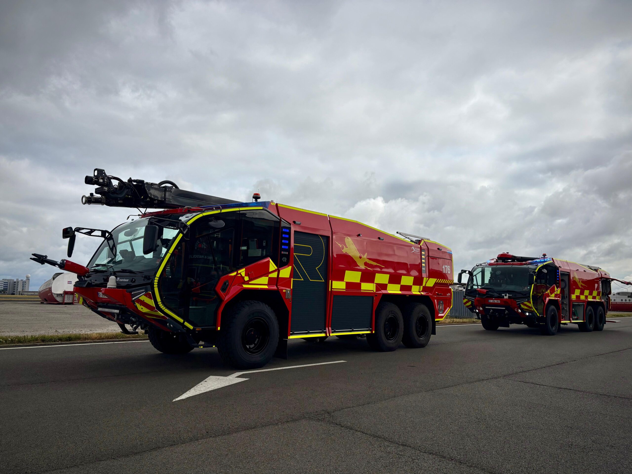 Brussels Airport invests €6 million in four new specialised airport fire vehicles
